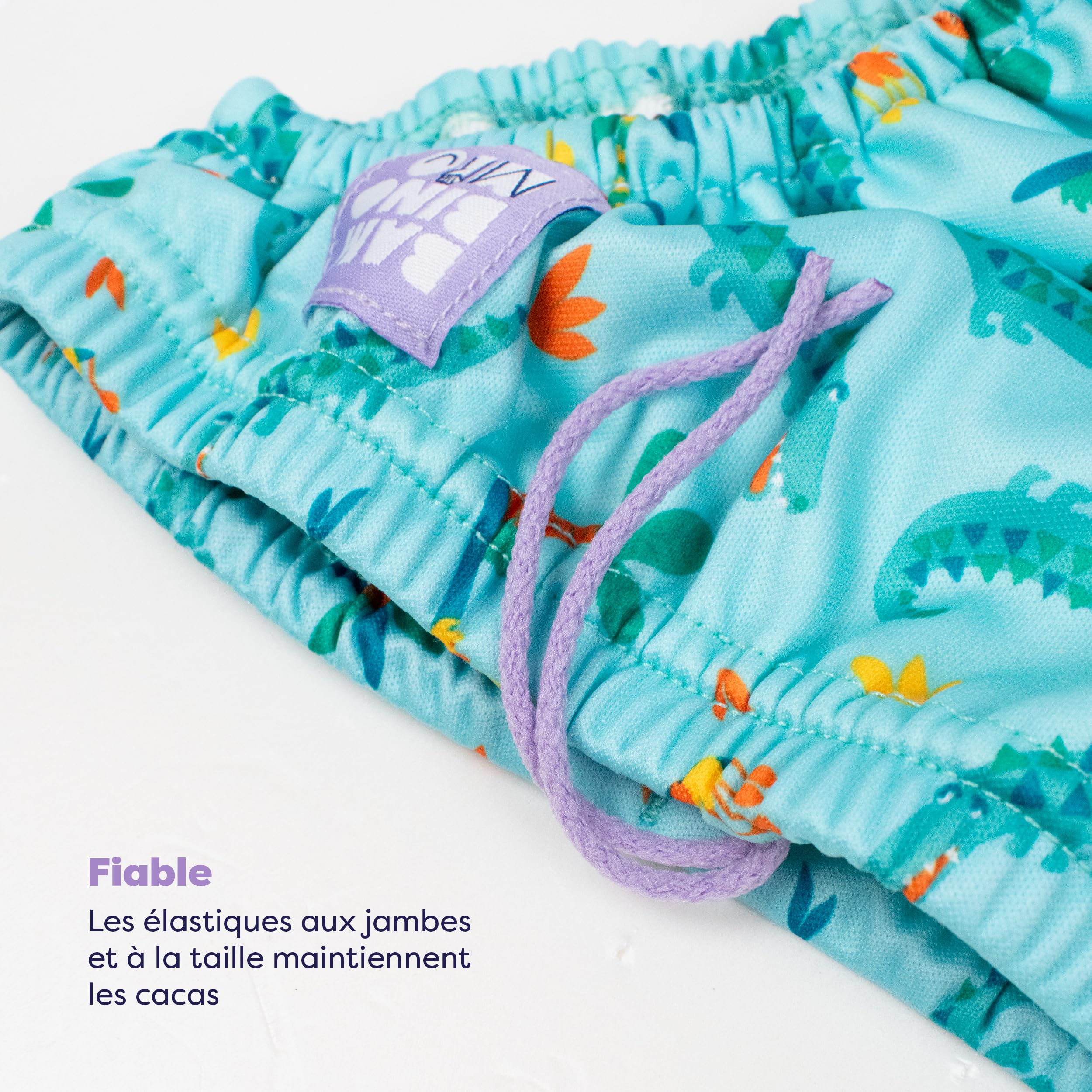 Bambino Mio Anti-UV UPF 40+ Ensemble de Bain pour bébé (0 Mois à 3 Ans), avec Couche de Bain réutilisable et t-Shirt de Bain avec Protection Solaire