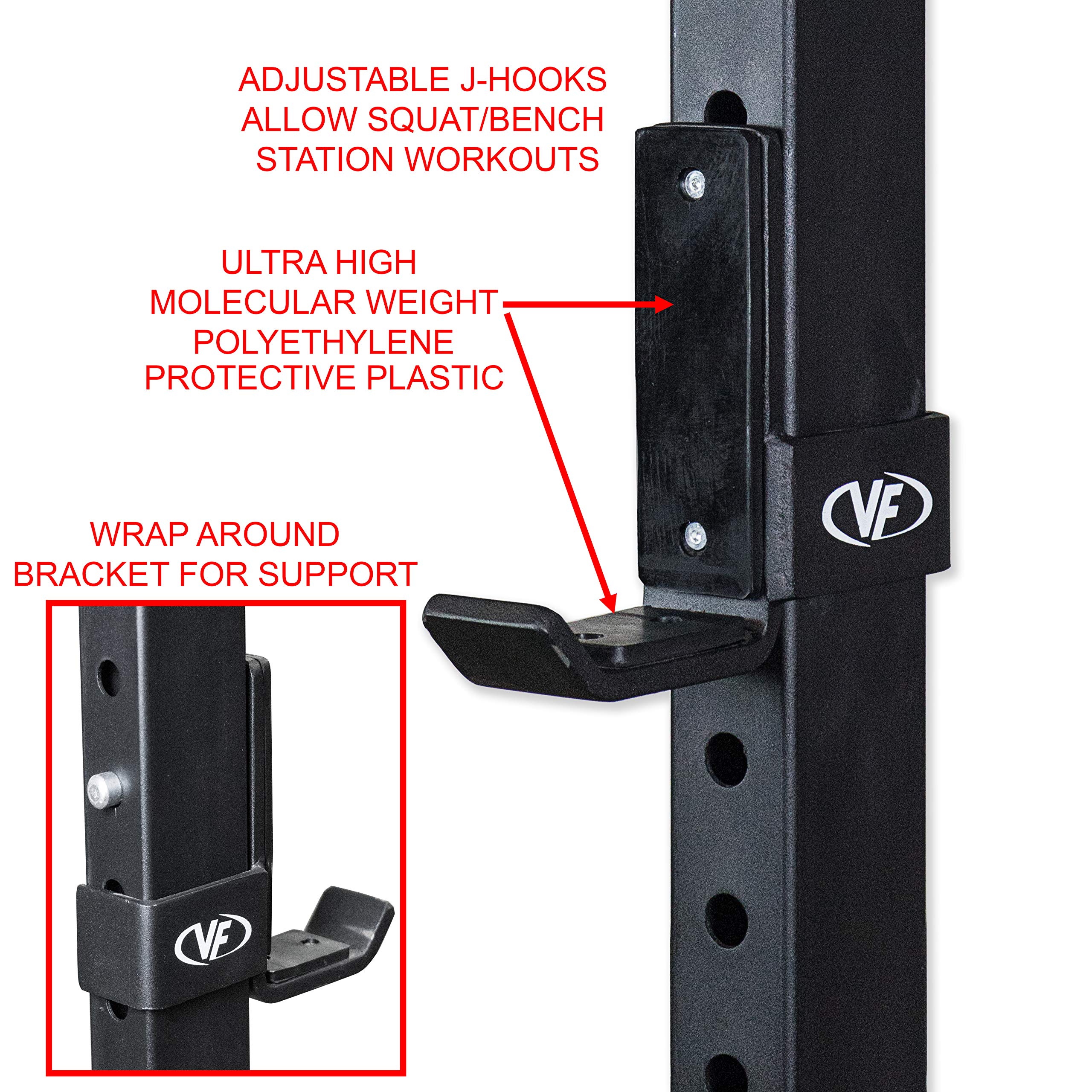 Valor Fitness BD21 Yoke Rack Strongman Equipment J Hooks Squat Rack