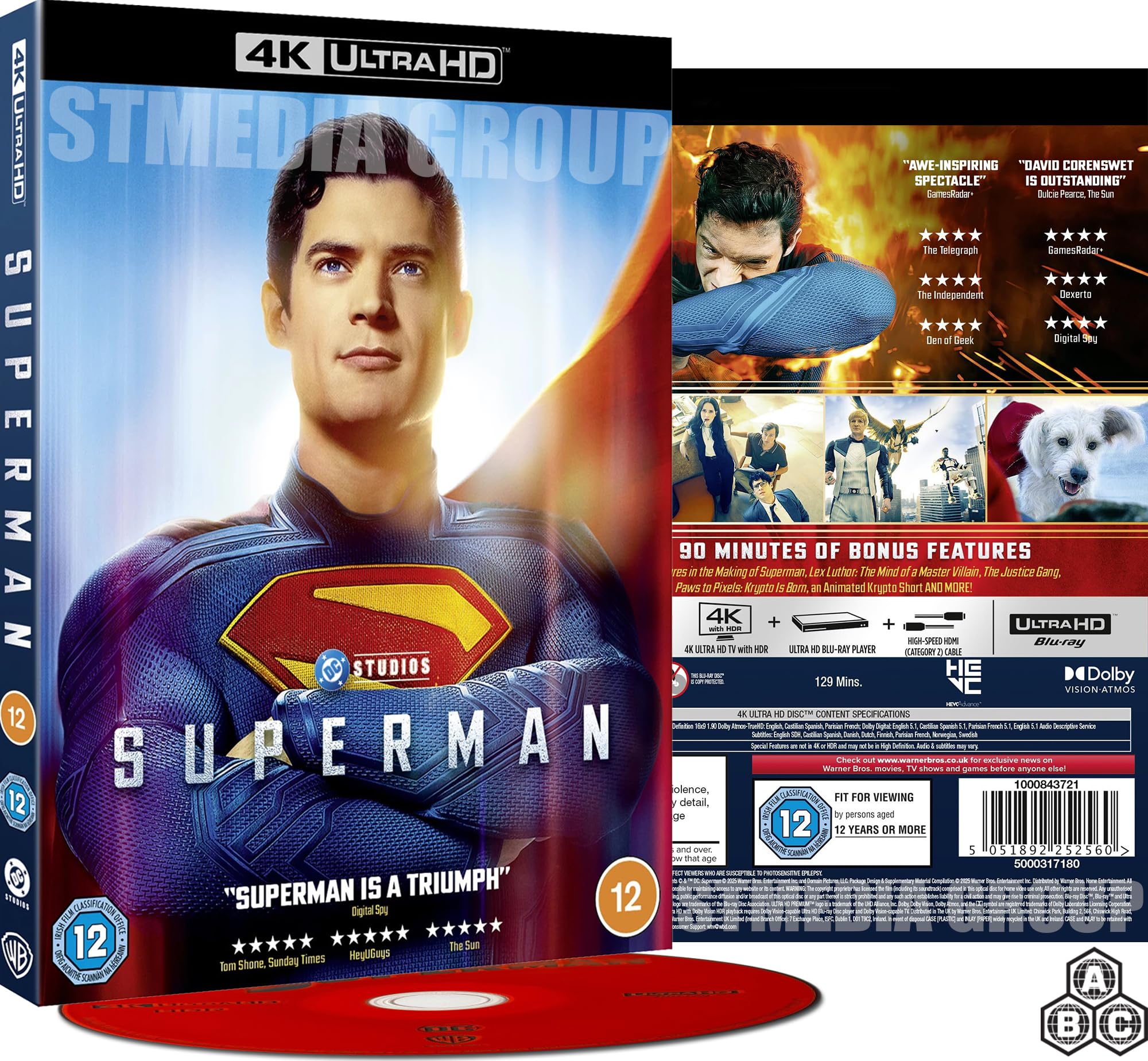 Superman 2025 [4K Ultra HD Blu-ray] [Region Free]
