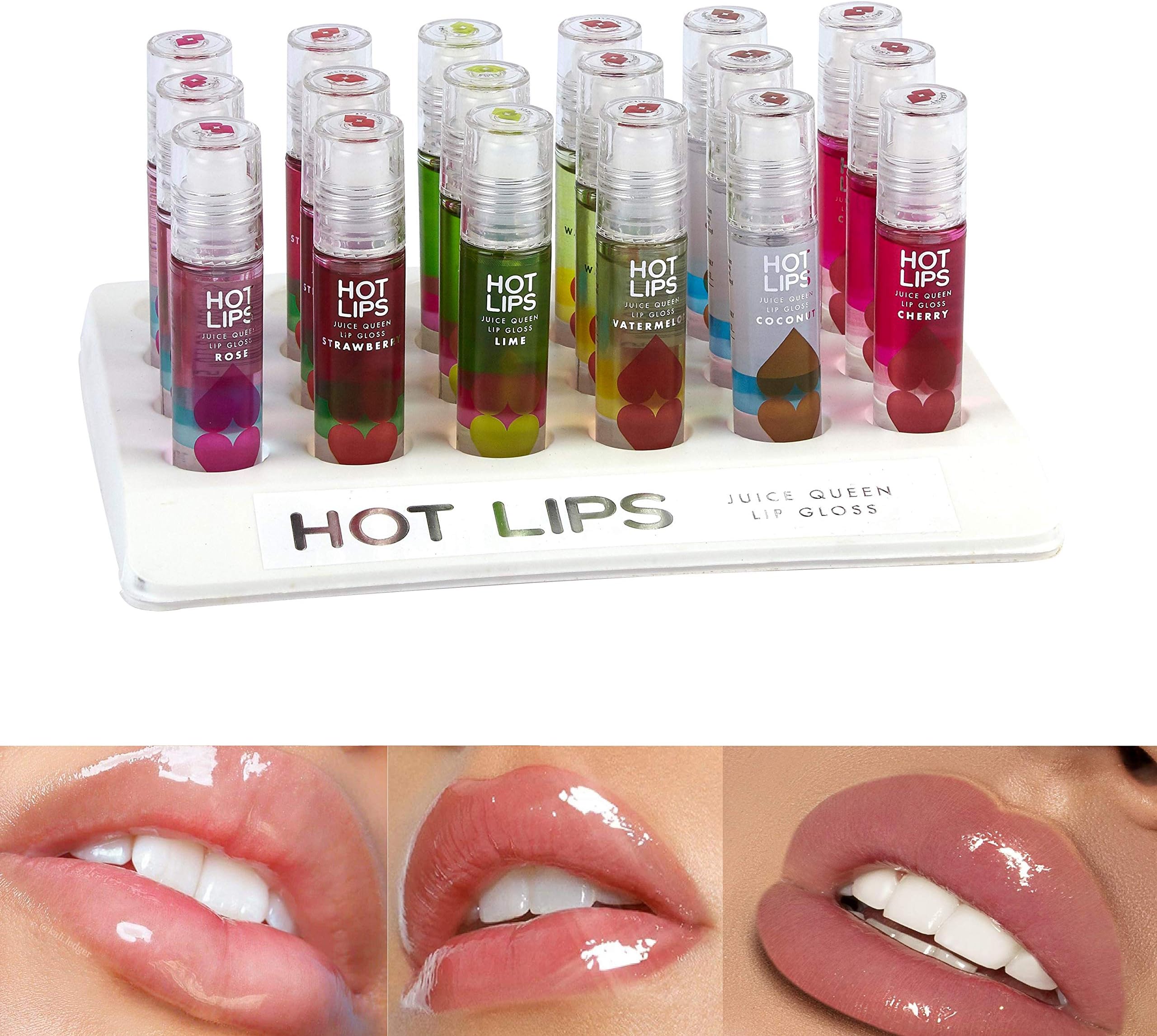 Hot Lips Kissing Fruit Flavoured Roller Ball Lip Gloss-COCONUT