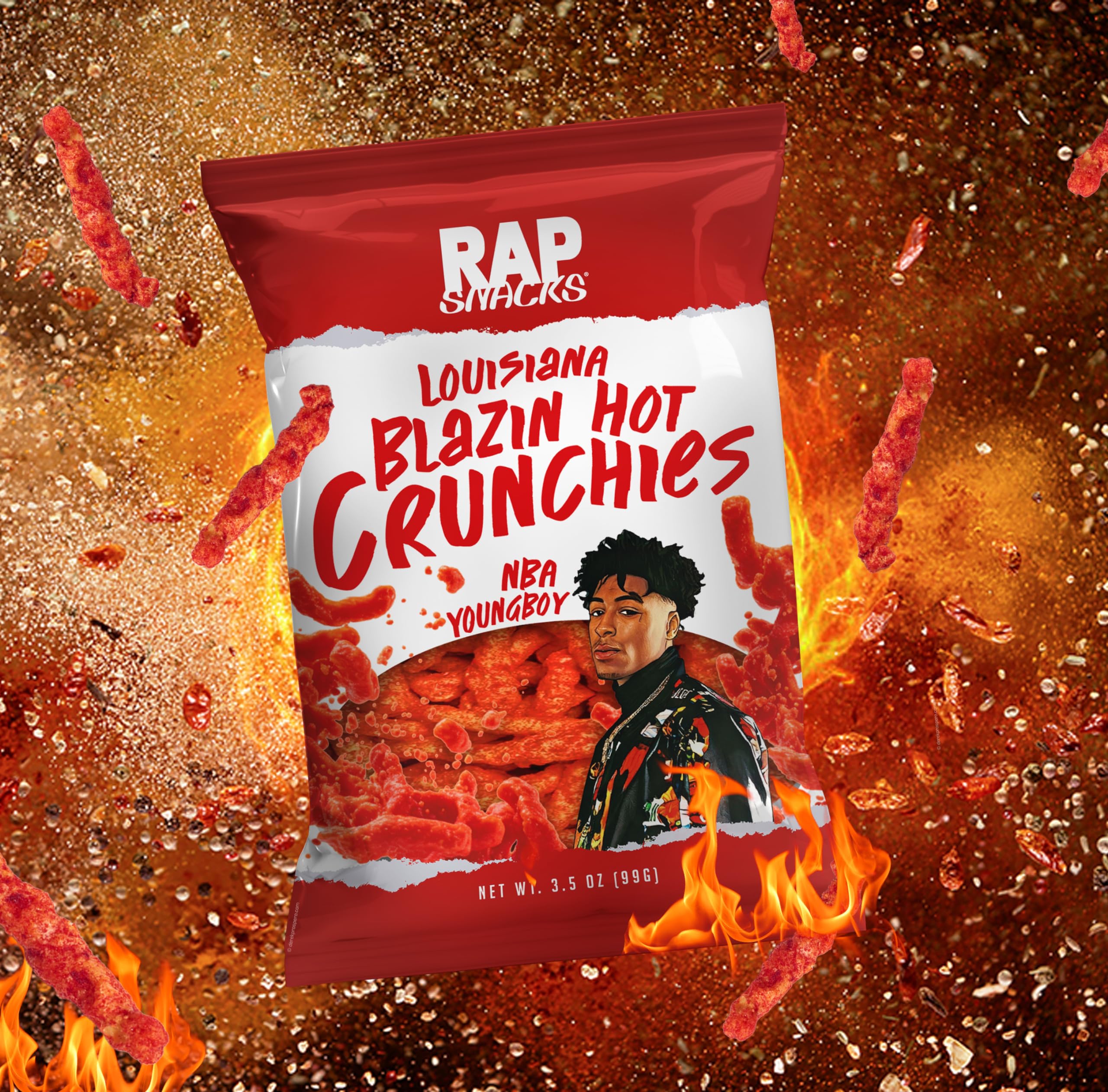 Amazon.com: Rap Snacks YoungBoy Never Broke Again Louisiana Blazin