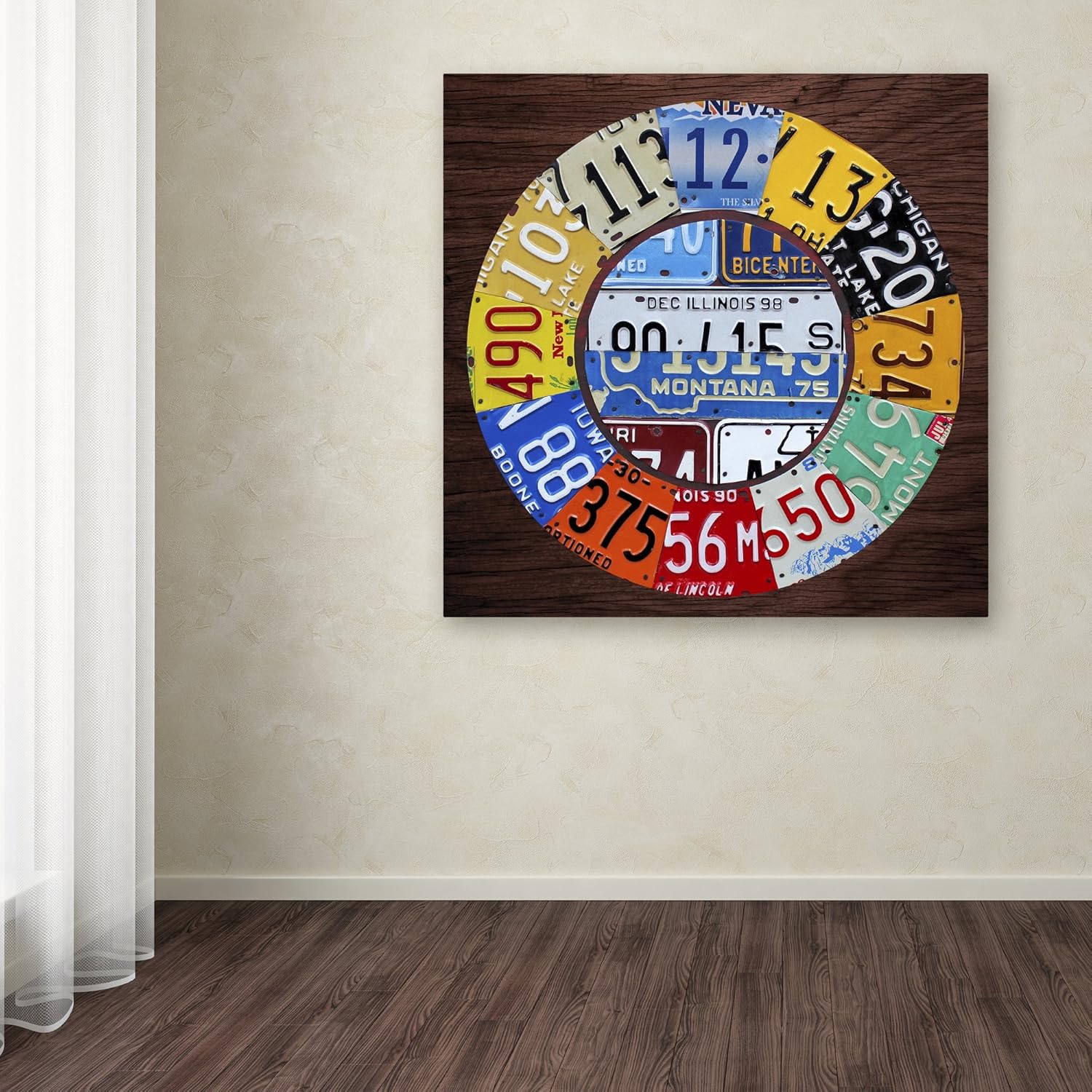 Trademark Fine Art Clock Square by Design Turnpike, 18x18-Inch