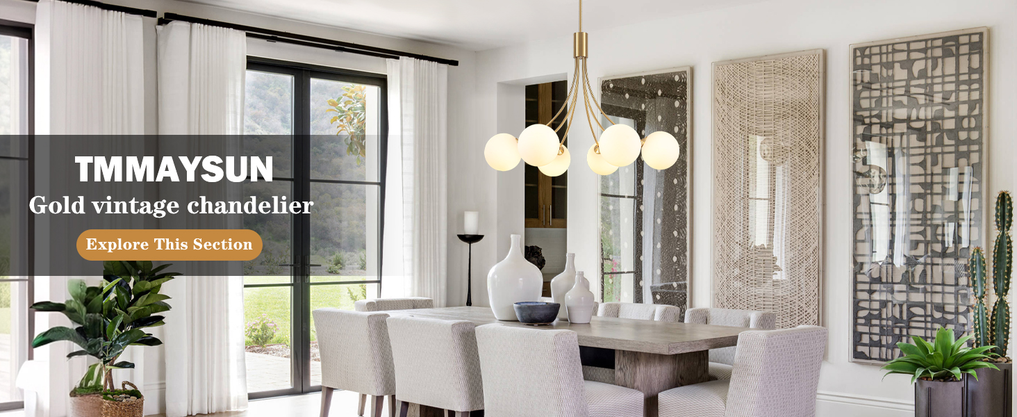 Image of 32 inch Modern Mid-Century Gold Sputnik Chandelier with Milk White Glass