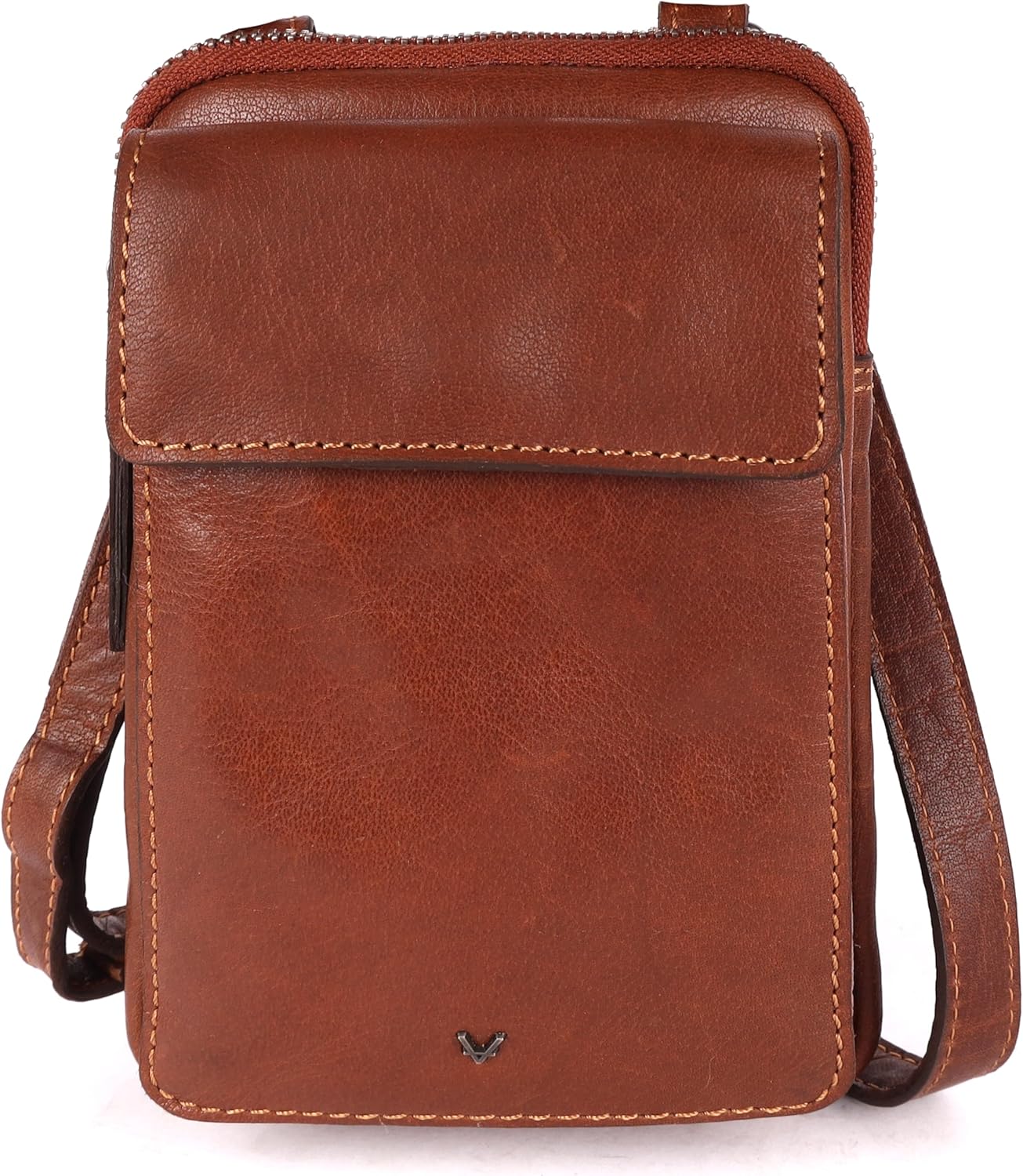 Genuine Leather Small Crossbody Bags For Women Cell Phone Purse, Trendy Casual Bag with Adjustable Strap