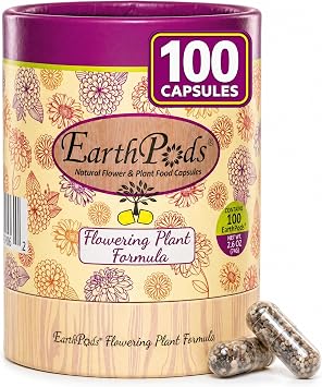 Earth Pods Organic Rose & Flower Fertilizer Spikes, 100 Capsules