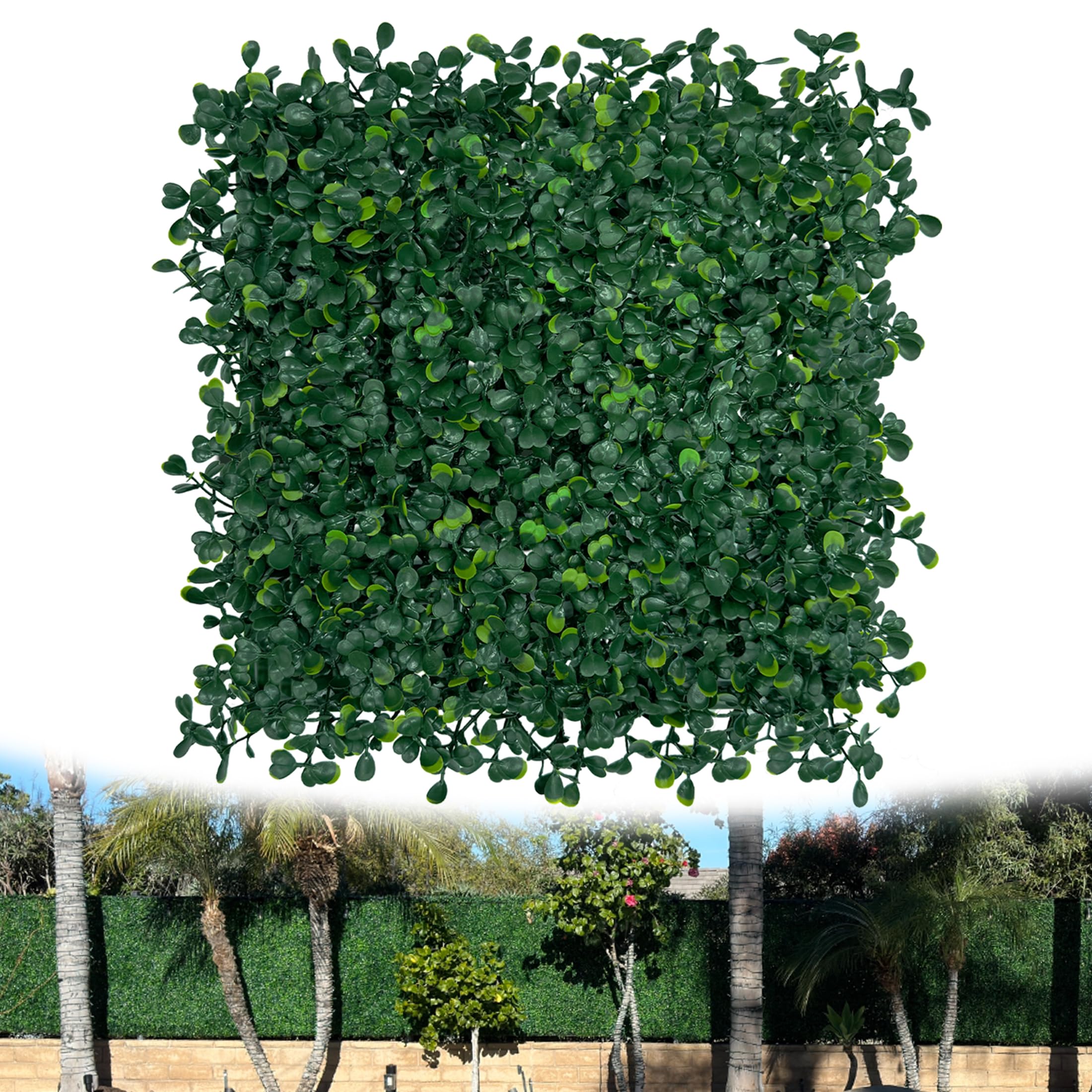 ODTORY Artificial Grass Wall Greenery Backdrop, 10X10 in 20P (14 sqft)