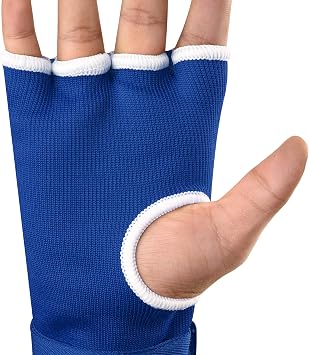 FISTRAGE Boxing Hand Wraps Inner Gloves for Punching, Elasticated Padded Bandages Under Mitts, Quick Long Wrist Support, Fist Protector, Great for MMA, Kickboxing, Martial Arts Training