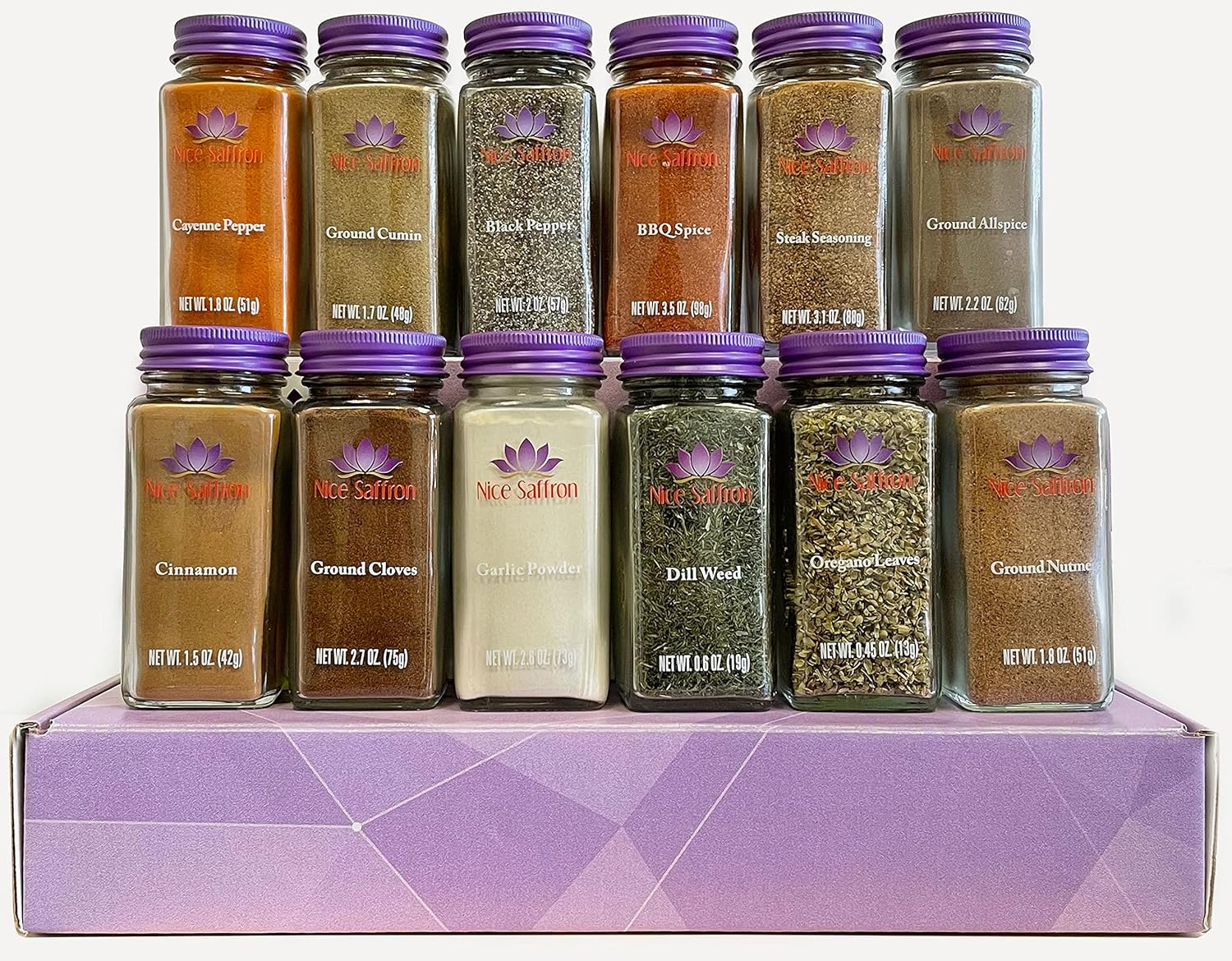 12 Pack Moroccan Culinary Chef's Spice Seasoning Set Collection