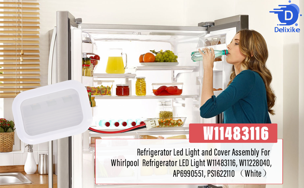 Amazon.com: 2PK-W11483116 Refrigerator LED Light Module for