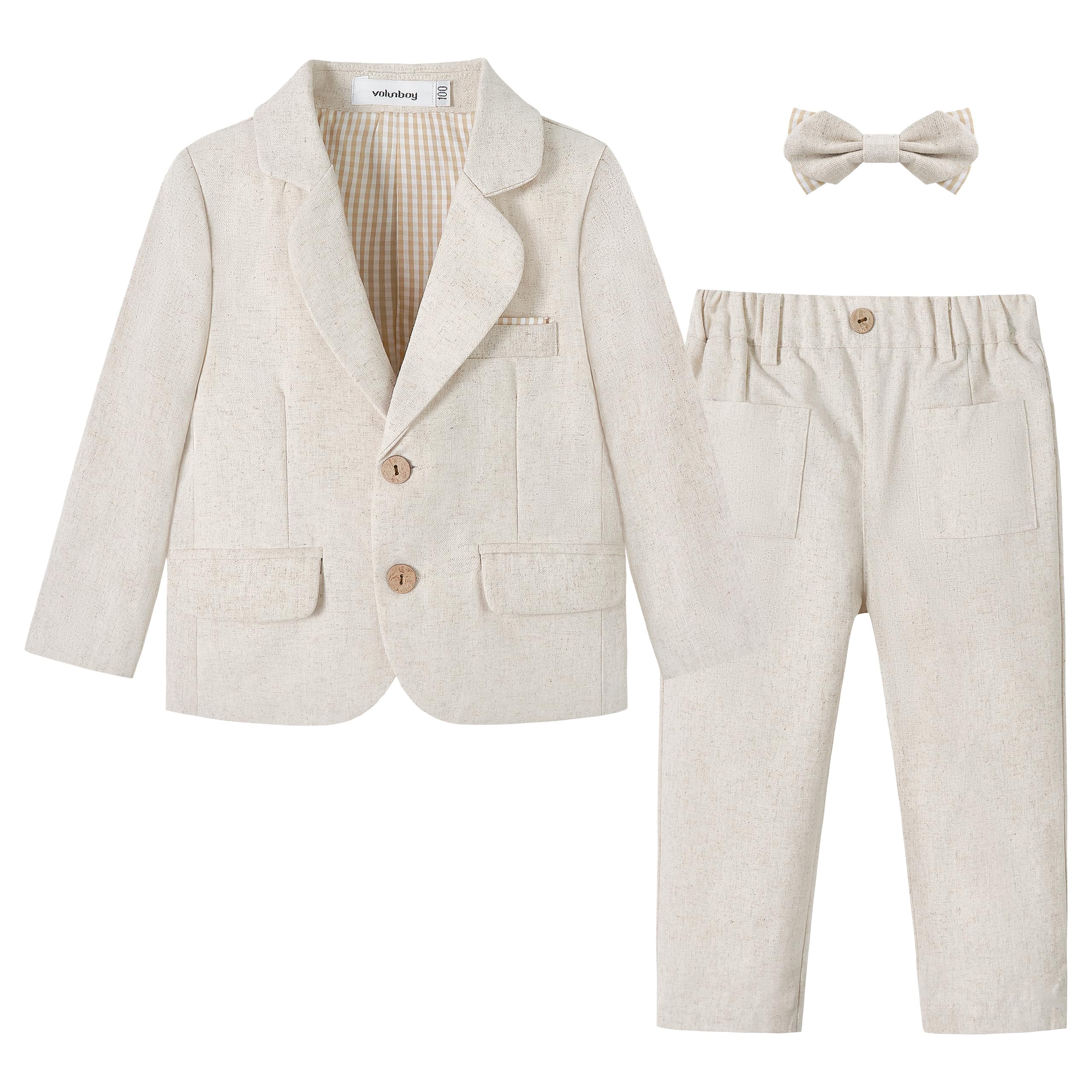 Volunboy Costume Bébé Garçon 2 Pièces Ensemble de Cérémonie Blazer et Pantalon pour Mariage et Fête