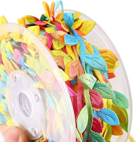 Miniatura 4 de CCINEE Cinta de hojas artificiales de 24 yardas para hacer guirnaldas de coronas, decoración del hogar, envoltura de regalos y accesorio de