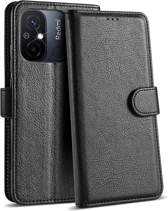 Case Collection for Xiaomi Redmi 12C Phone Case Premium Leather Folio