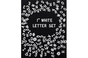 Felt Like Sharing Reusable Plastic Letter Board Letters Only (348 Pieces)