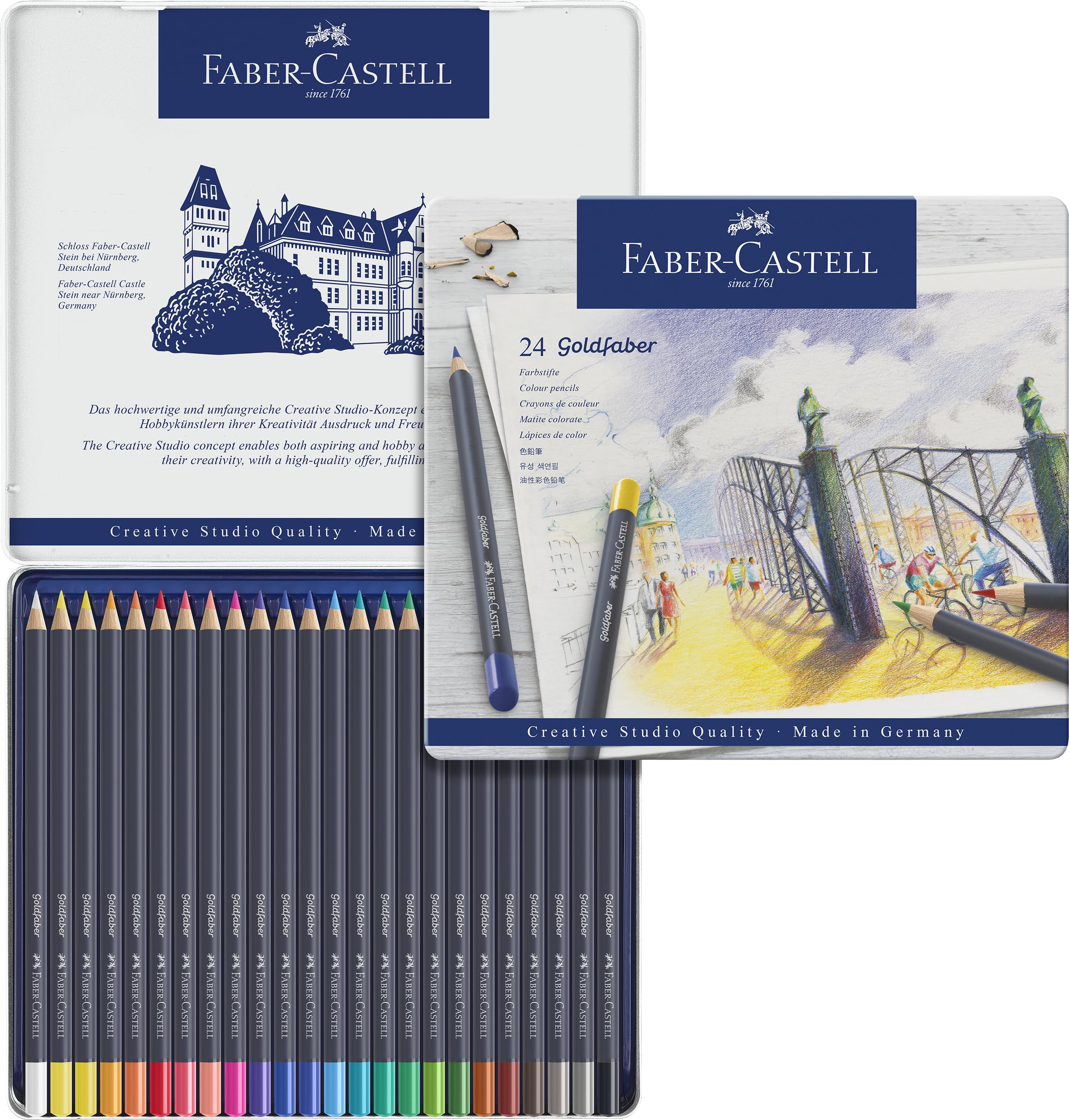 Faber-Castell Creative Studio Goldfaber Colour Pencil, Multicoloured (Multicolou