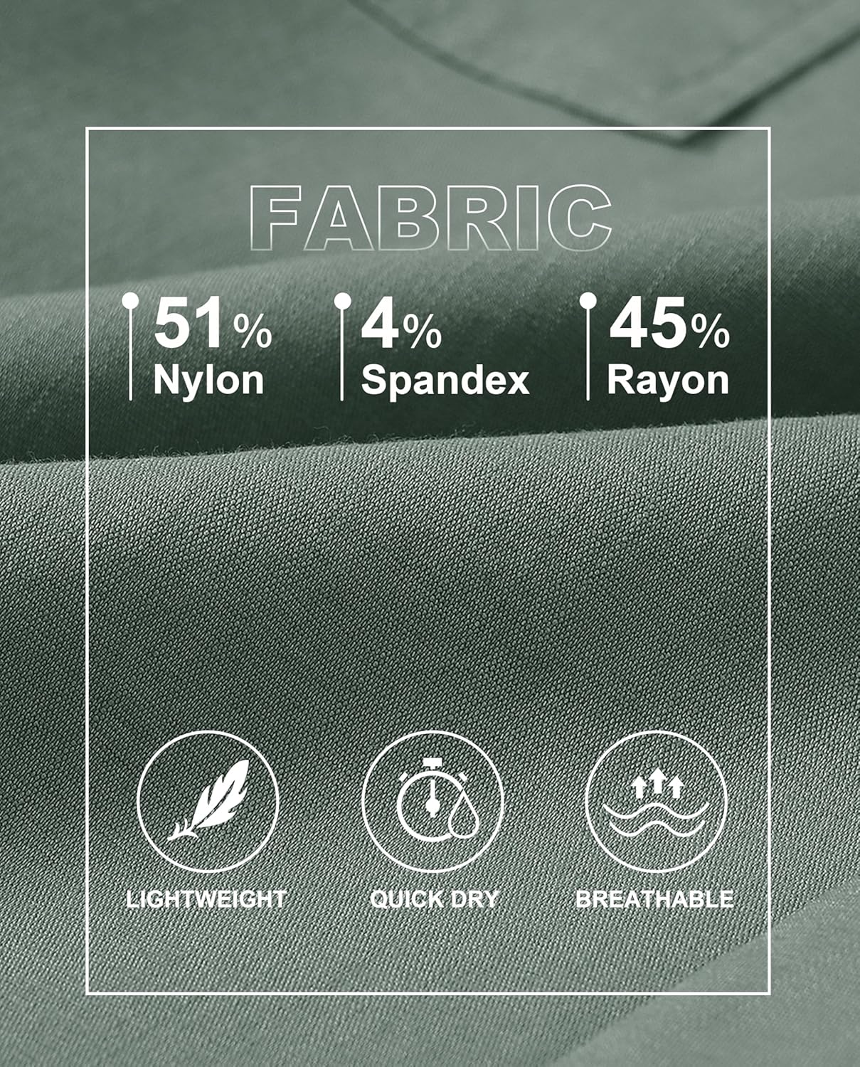 MoFiz Women's Outdoor Cargo Pants Lightweight Joggers Elastic Waist Athletic Hiking Sweatpants Casual Travel Pant with Pocket - Image 4