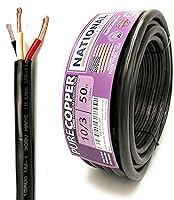 Vista 58 de Cable de alambre y cable nacional – Alambre de cobre premium de 12 AWG de 2 conductores, 50 pies, trenzado Fabricado en EE. UU., chaqueta flexible