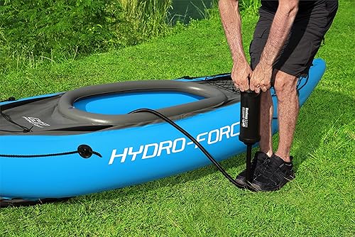 Miniatura 49 de Bestway Hydro Force - Juego de kayak inflable Incluye asiento, remo, bomba de mano, bolsa de transporte de almacenamiento Ideal para adultos