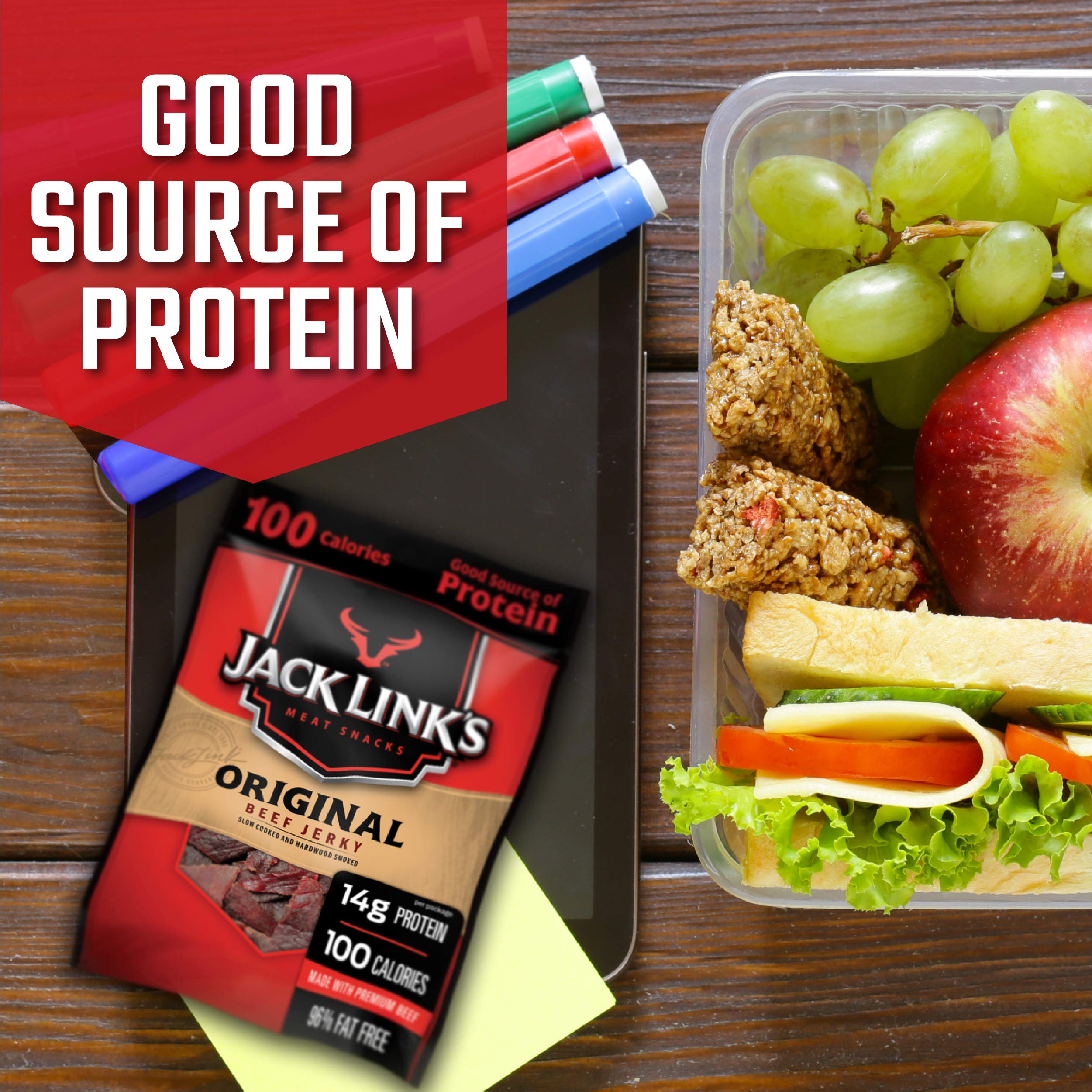 Jack Link's Beef Jerky Variety Pack Includes Original and Teriyaki