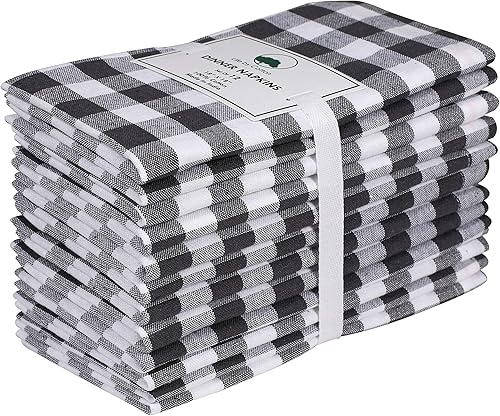 Miniatura 35 de Servilleta de tela de algodón de 18 x 18 pulgadas, color azul, servilletas de uso diario, servilletas de algodón, servilletas de boda, servilletas