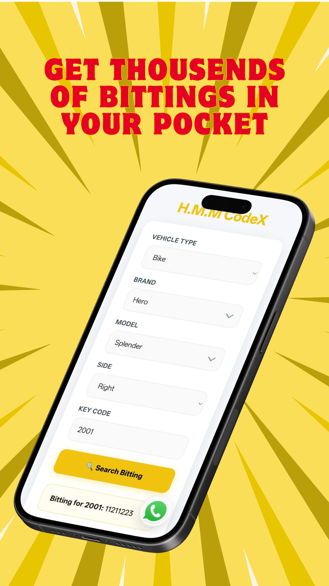 H.M.M CodeX – Key Code & Bitting - App on Amazon Appstore