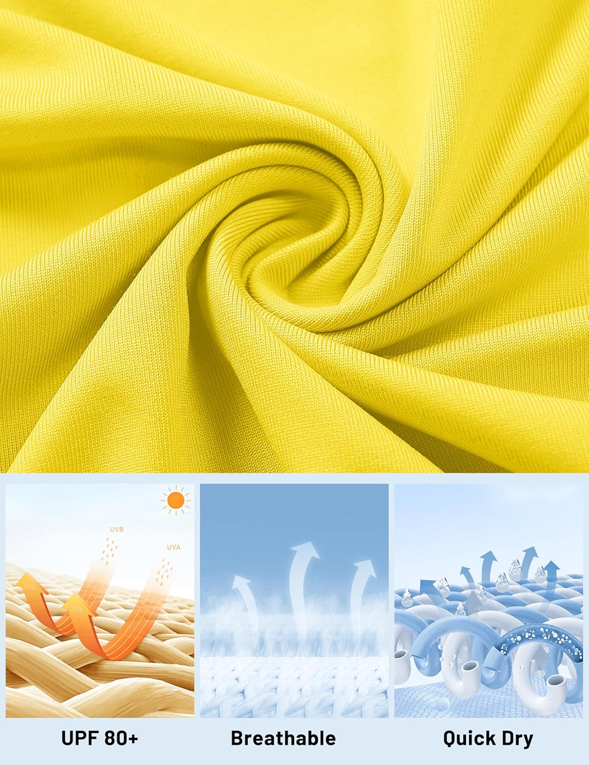 MAGCOMSEN Women's Long Sleeve Rash Guard Tshirts UPF 80+ Quick Dry Sun Shirts Swim Running Workout Tops with Thumb Holes - Image 5