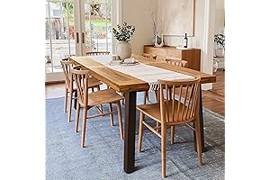 Devoko Home: Rustic Wood Dining Table