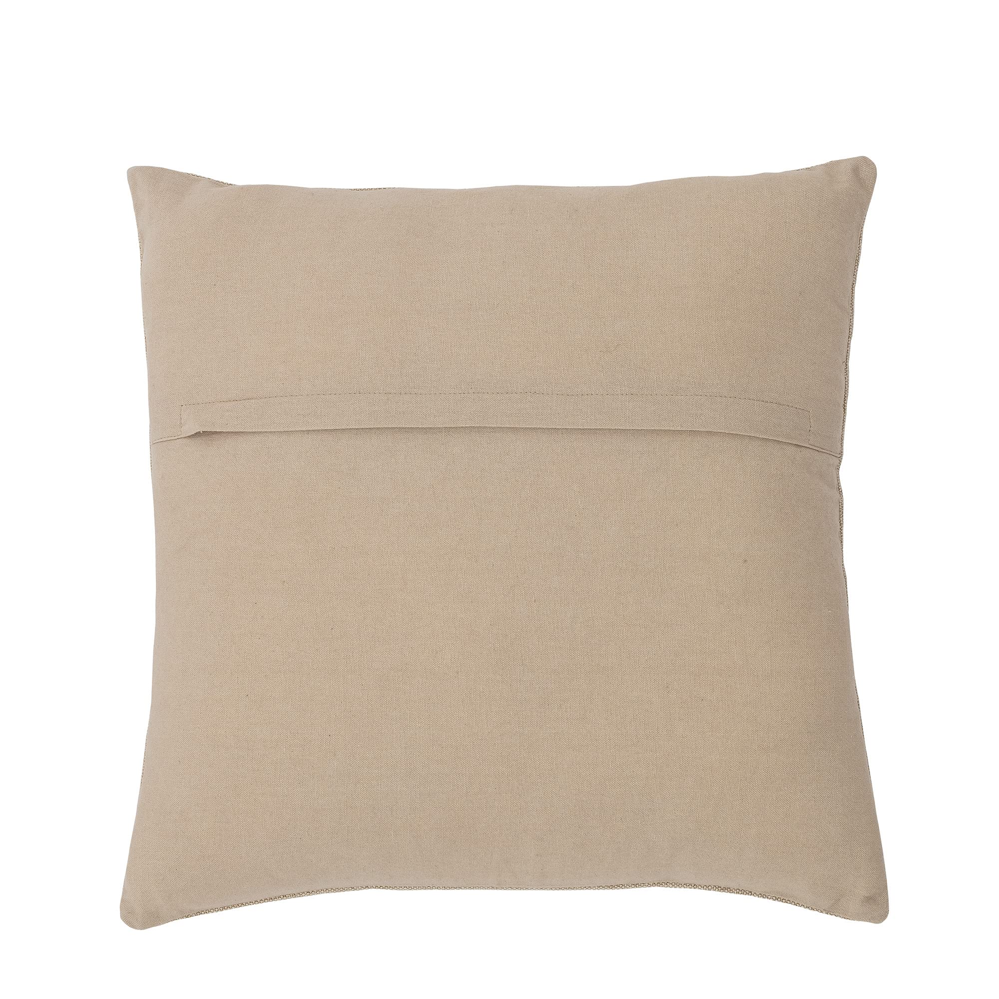 Bloomingville Leva Kissen Nature – Dekokissen 45x45 cm aus Baumwolle im nordischen Stil, weicher Bezug für Sofa, Bett & Wohnraum, 82055378