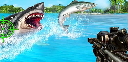 Attaque de requin affamé: Jeux de chasse 3D de pêche en mer – vue 7