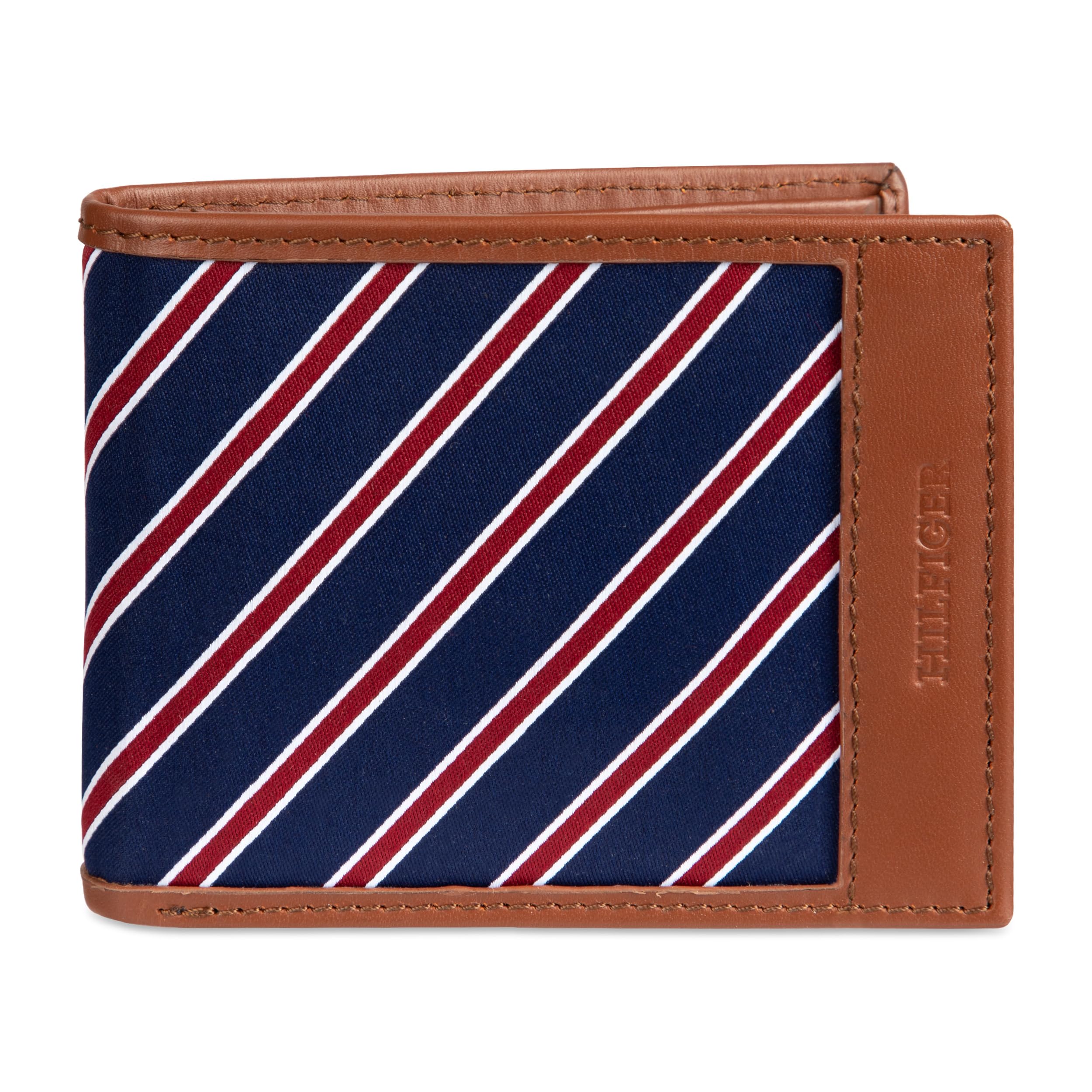 Men's Tie Fabric Passcase Wallet