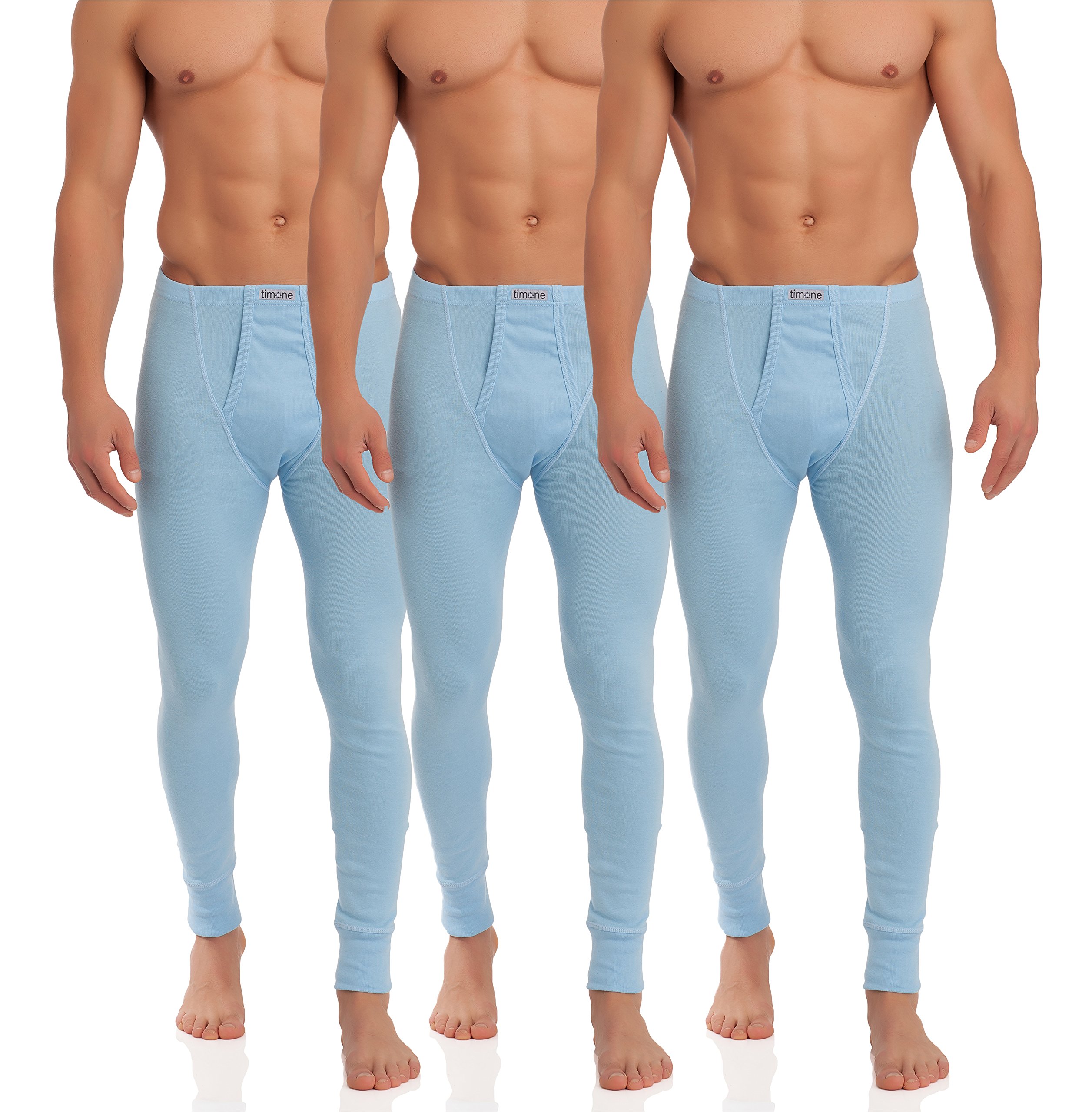TimoneMen's 3 Pack Long Johns TISS003, blue, XXL