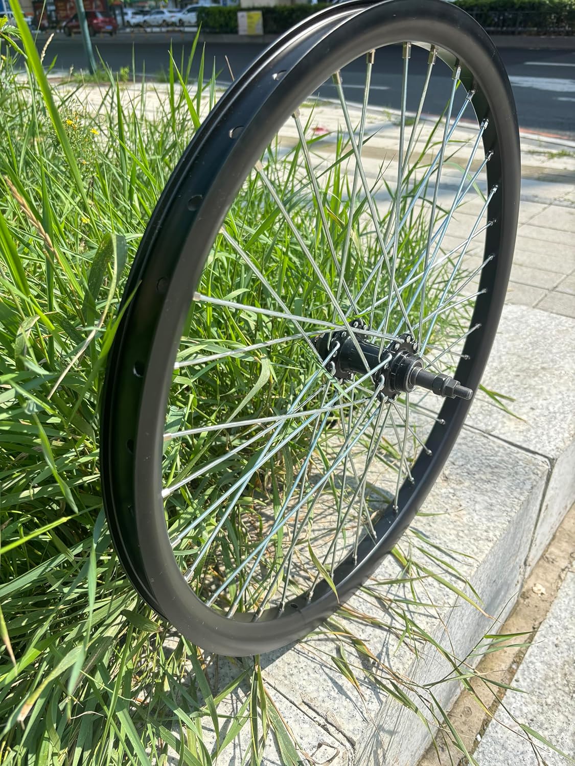 26" Bike Rear Wheel Double Wall Aluminum Wheel 680g Heavy Duty, Bike Wheel 10G 36 Spokes for MTB/Road/Cruiser Bicycles (Rim Size 22.44“)