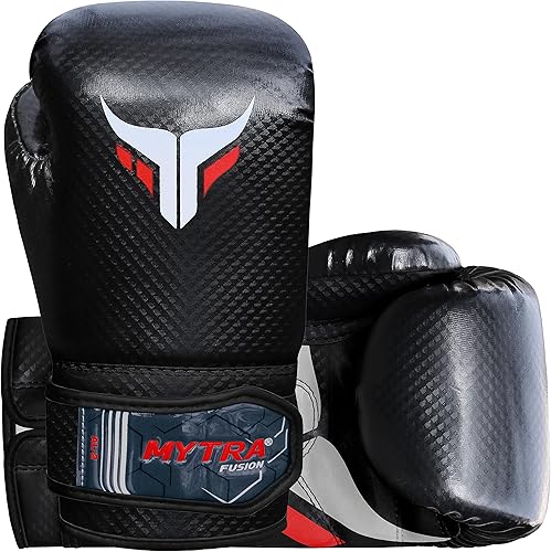 Miniatura 4 de Mytra Fusion Boxing Gloves for Men, Women & Junior Training, Punching Bag, Sparring, Kickboxing, Fighting, Muay Thai, Bag Gloves