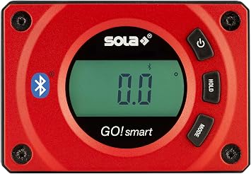 SOLA GO! Smart Digital Pocket Level with Bluetooth, Magnetic 3-Inch