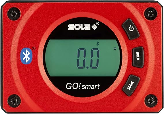 SOLA GO! Smart Digital Pocket Level with Bluetooth, Magnetic 3-Inch