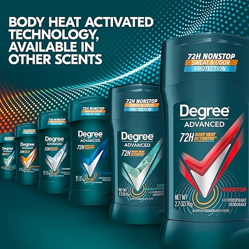 Miniatura 8 de Degree Desodorante Antitranspirante para Hombres Nonstop Protección de 72 Horas Contra el Sudor y el Olor Antitranspirante Para Hombres Con