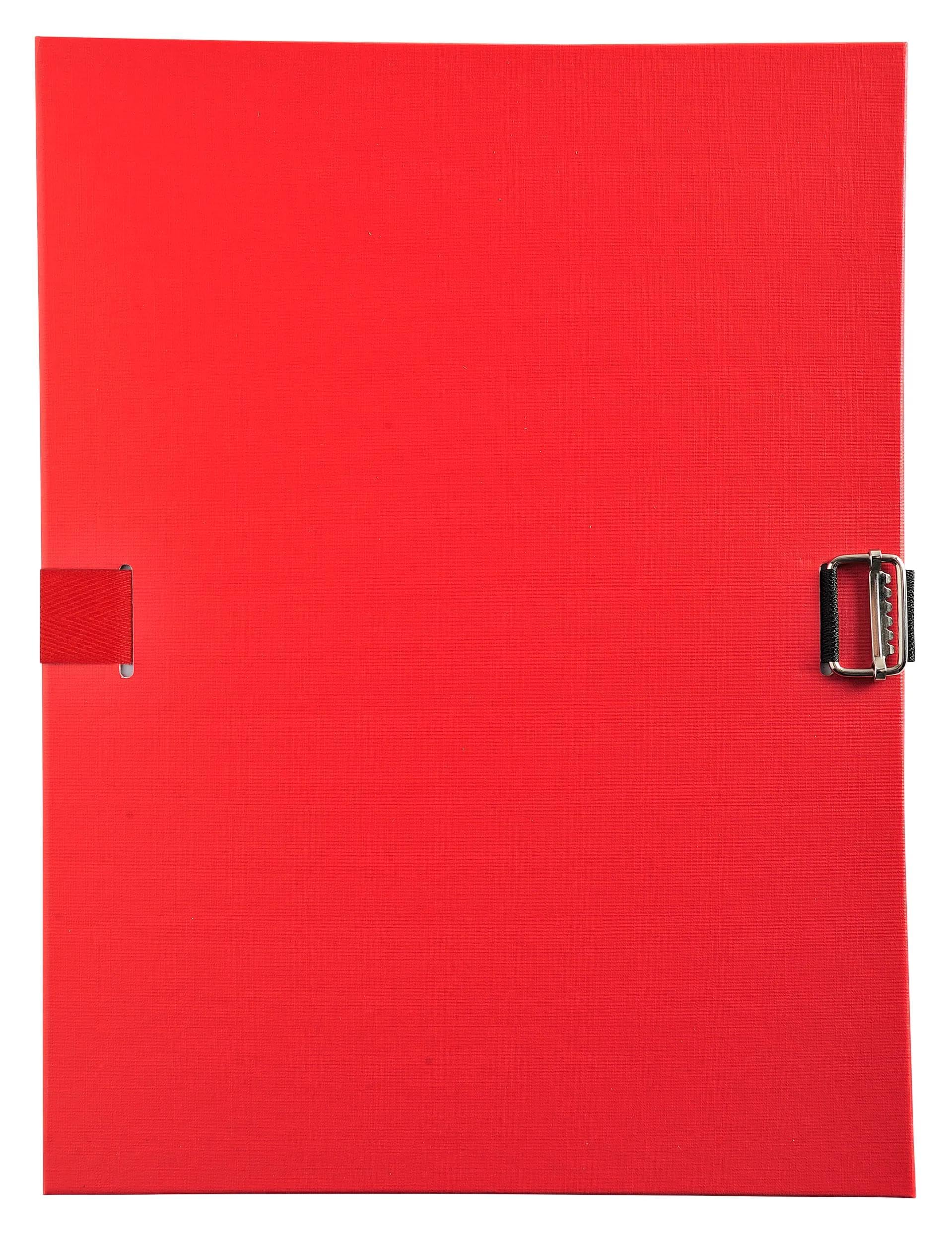 Exacompta 10 Carpetas Fuelle Polipropileno Rojo