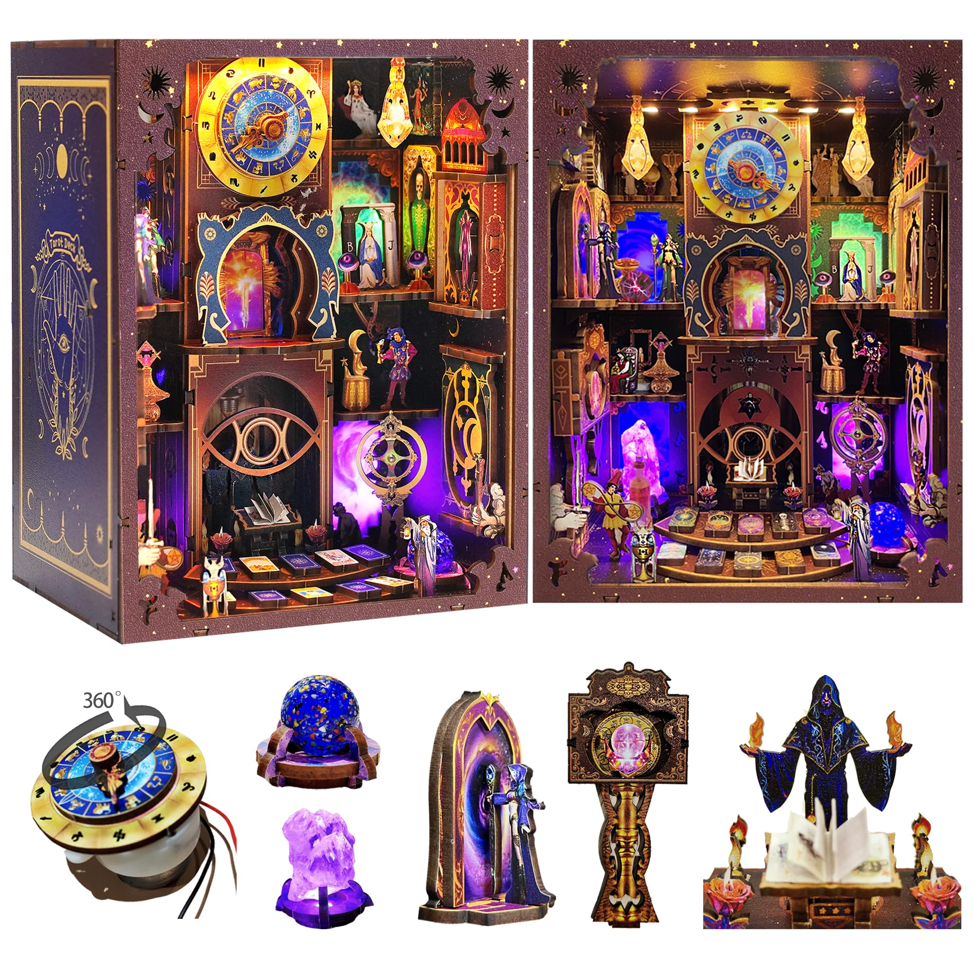 Amazon.com: Book Nook Kit - Fantasy Tarot 3D Wooden Puzzle for