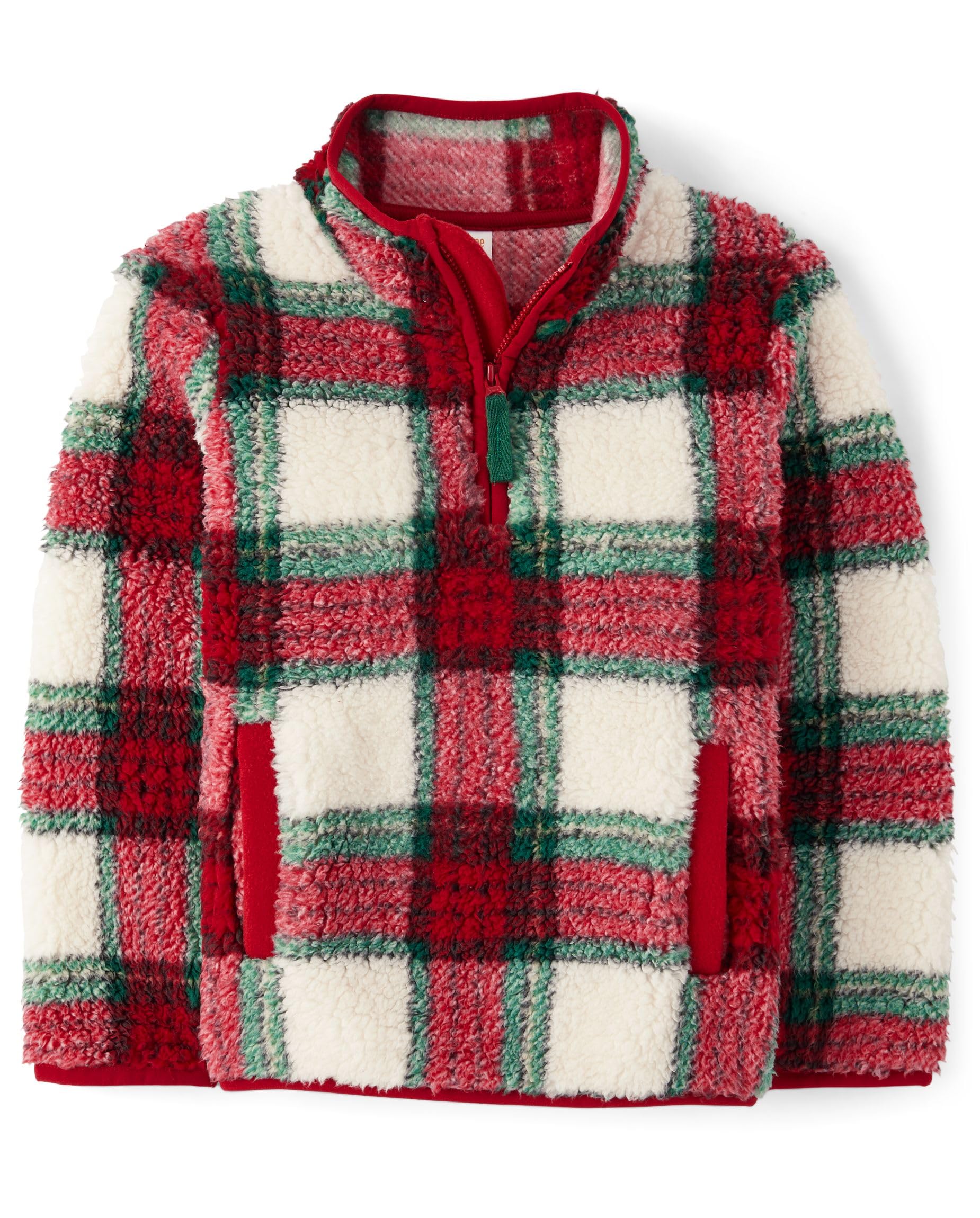 Gymboree Boys' and Toddler Quarter Zip Sherpa Pullover