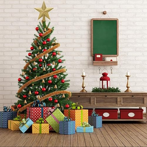 Miniatura 8 de Aneco - Estrella con brillantina para decorar el arbolito de navidad, decoración para la parte de arriba del arbolito