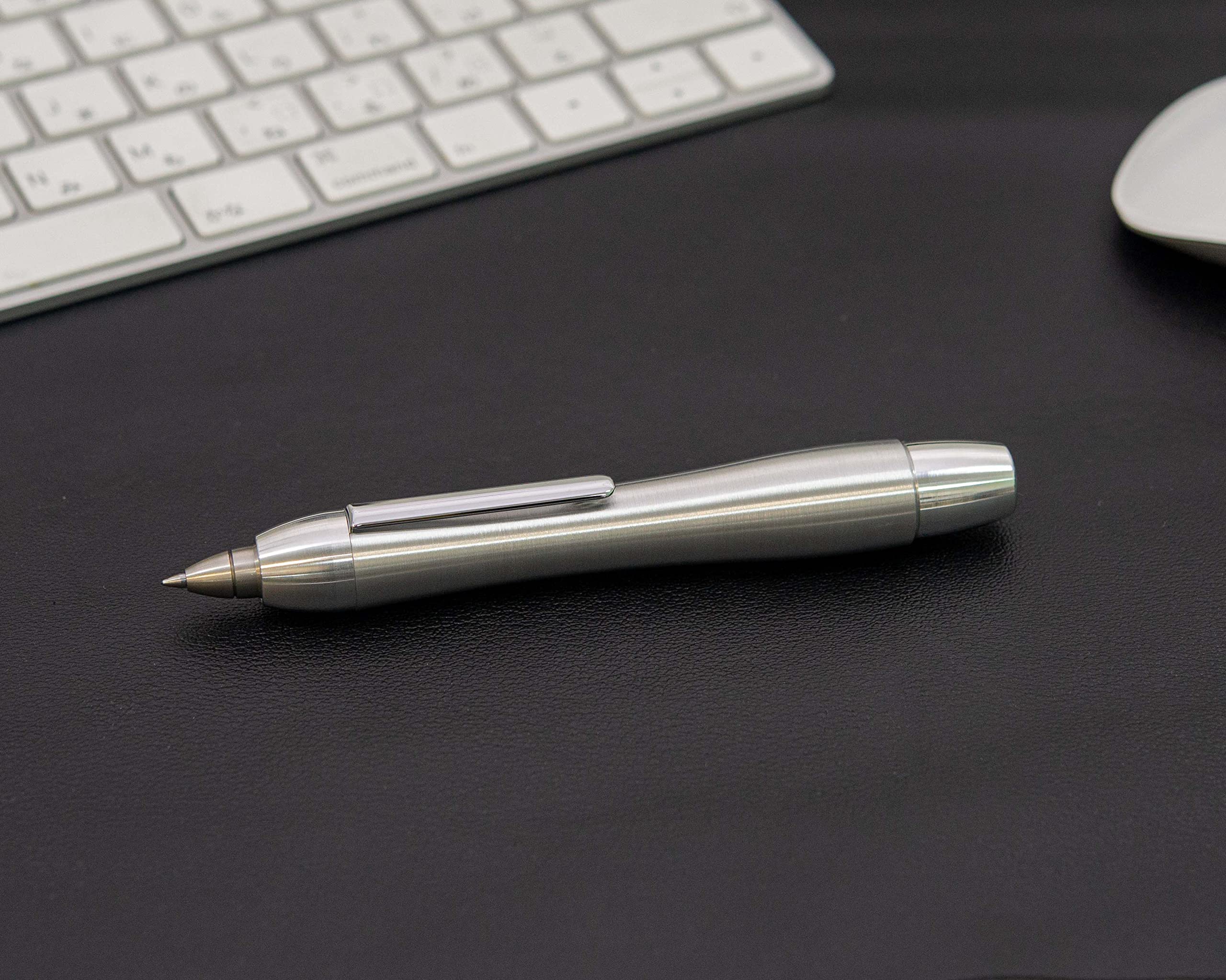 Amazon | デライトラボ 卓上ボールペン エンタープライズA10ヘアライン