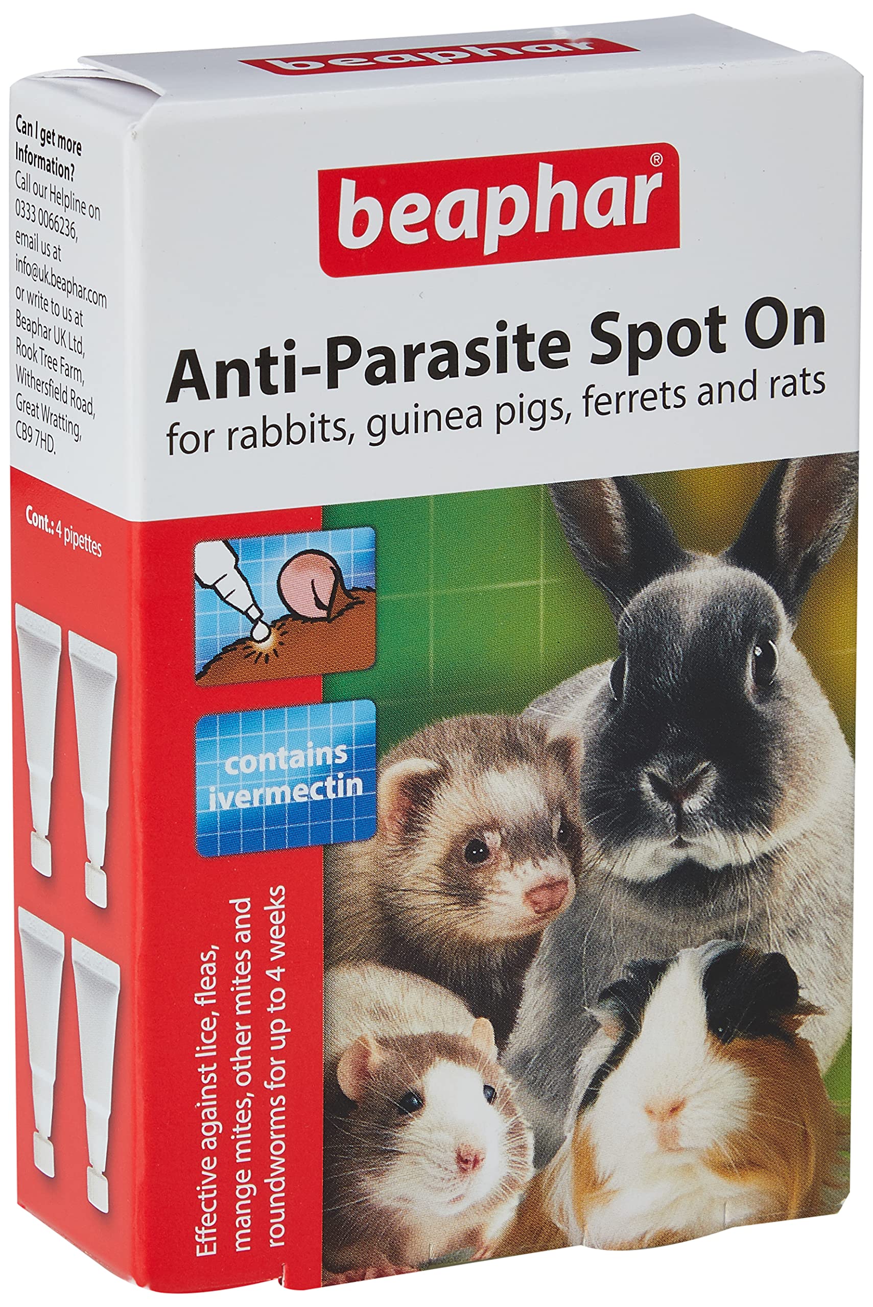 Beaphar AntiParasite Spot On for Rabbit and Guinea Pigs Buy Online in