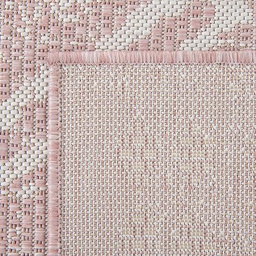 Miniatura 6 de Unique Loom Outdoor Bohemian Collection - Alfombra Anthro (2 pies x 6 pies 1 pulgada, rosamarfil)