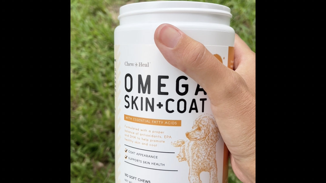 DOG TASTE TEST Salmon Oil Soft Chew Omega Treats for Pets