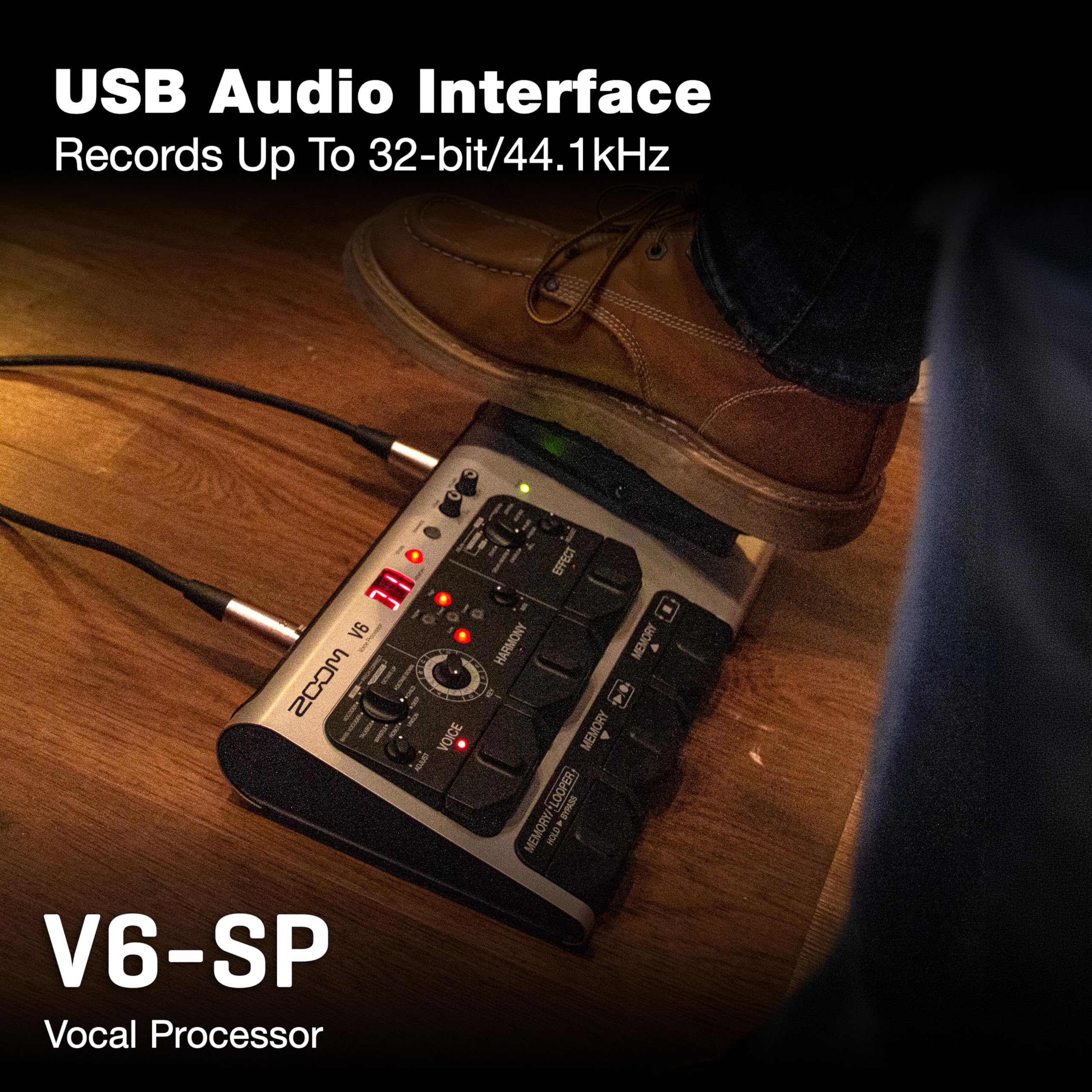 Amazon.com: Zoom V6-SP Vocal Effects Pedal for Studio and Live
