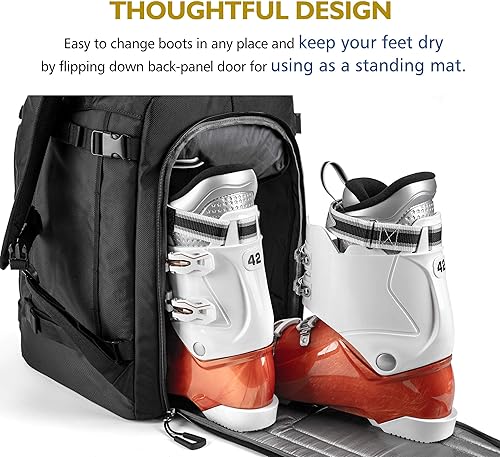 Miniatura 5 de Unigear - Mochila para botas de esquí para casco 50L70L, lentes de protección, guantes, esquís, snowboard y accesorios