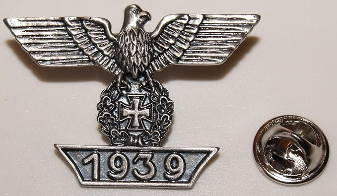 Textilhandel Hering Adler Wappen Anstecker - Goldener Pin 62mm