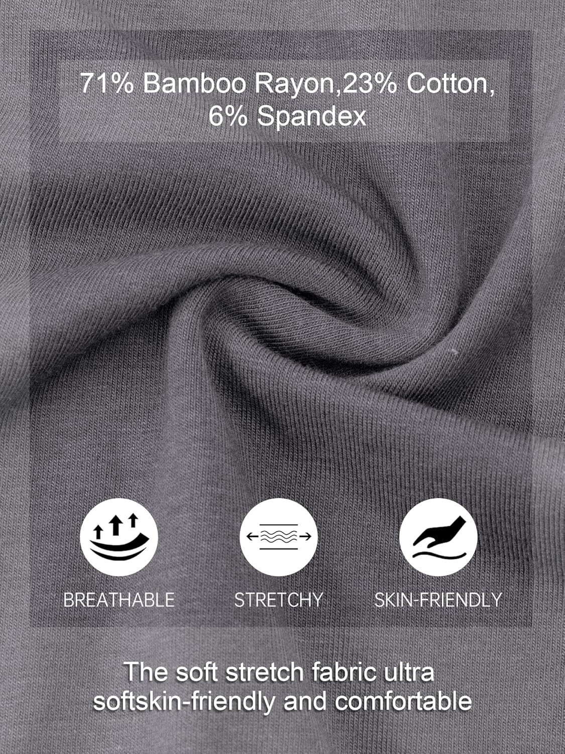 COLORFULLEAF Mens Cotton Pajama Pants Soft Sleep Lounge Bottoms 2 Pack Pj Pant Sleepwear with Pockets - Image 6