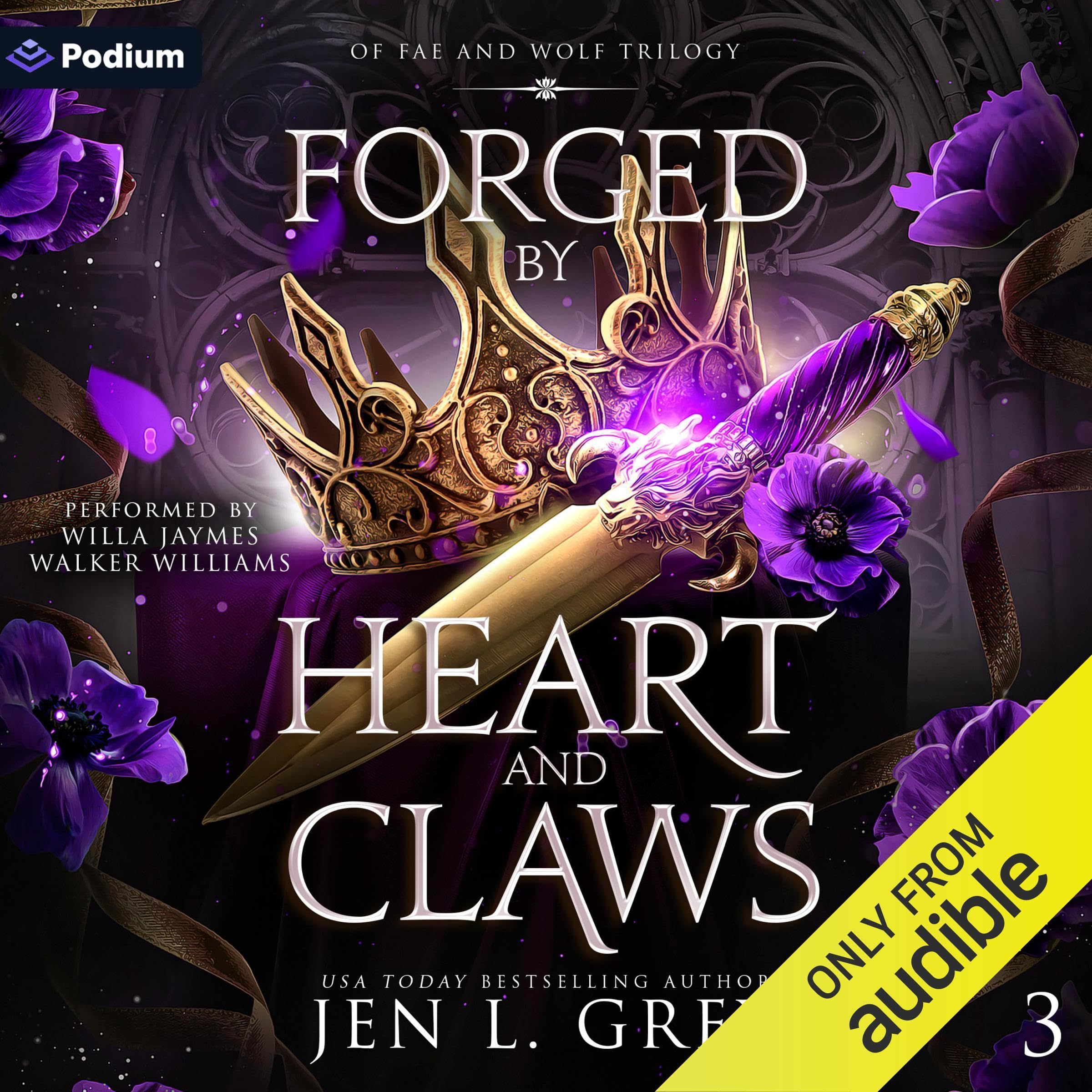 Cover of Forged by Heart and Claws: Of Fae and Wolf Trilogy, Book 3