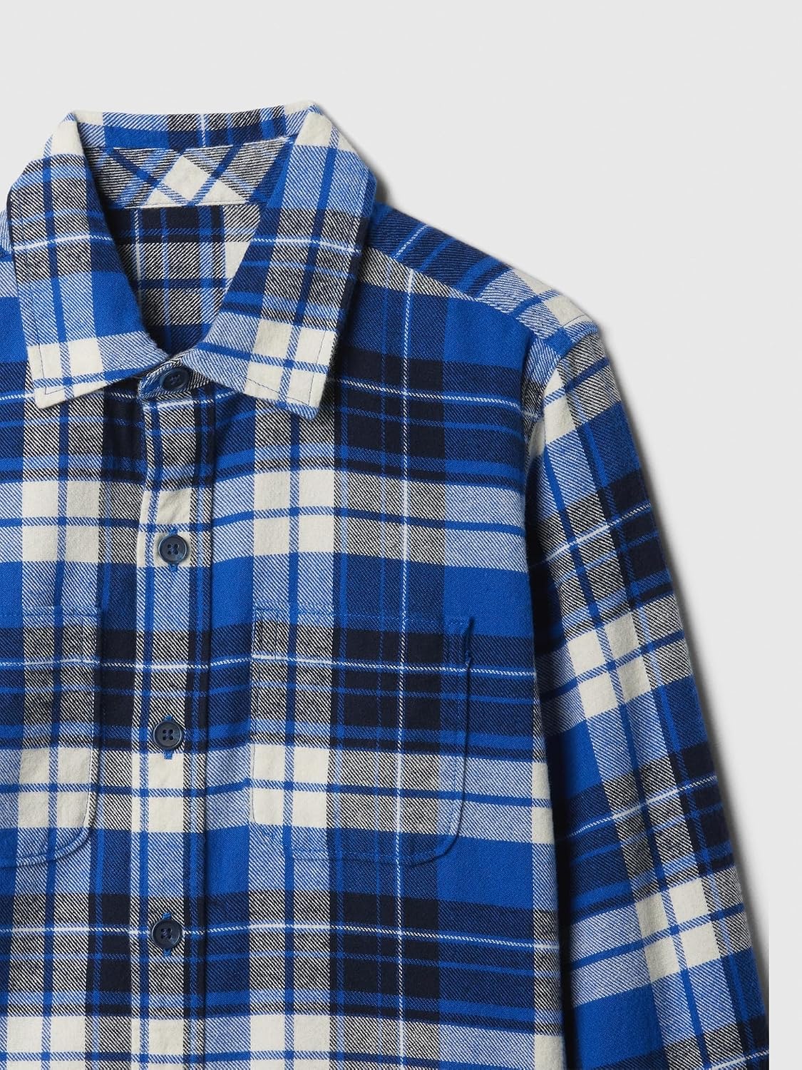Gap Boys' Long Sleeve Flannel Button-Down Shirt