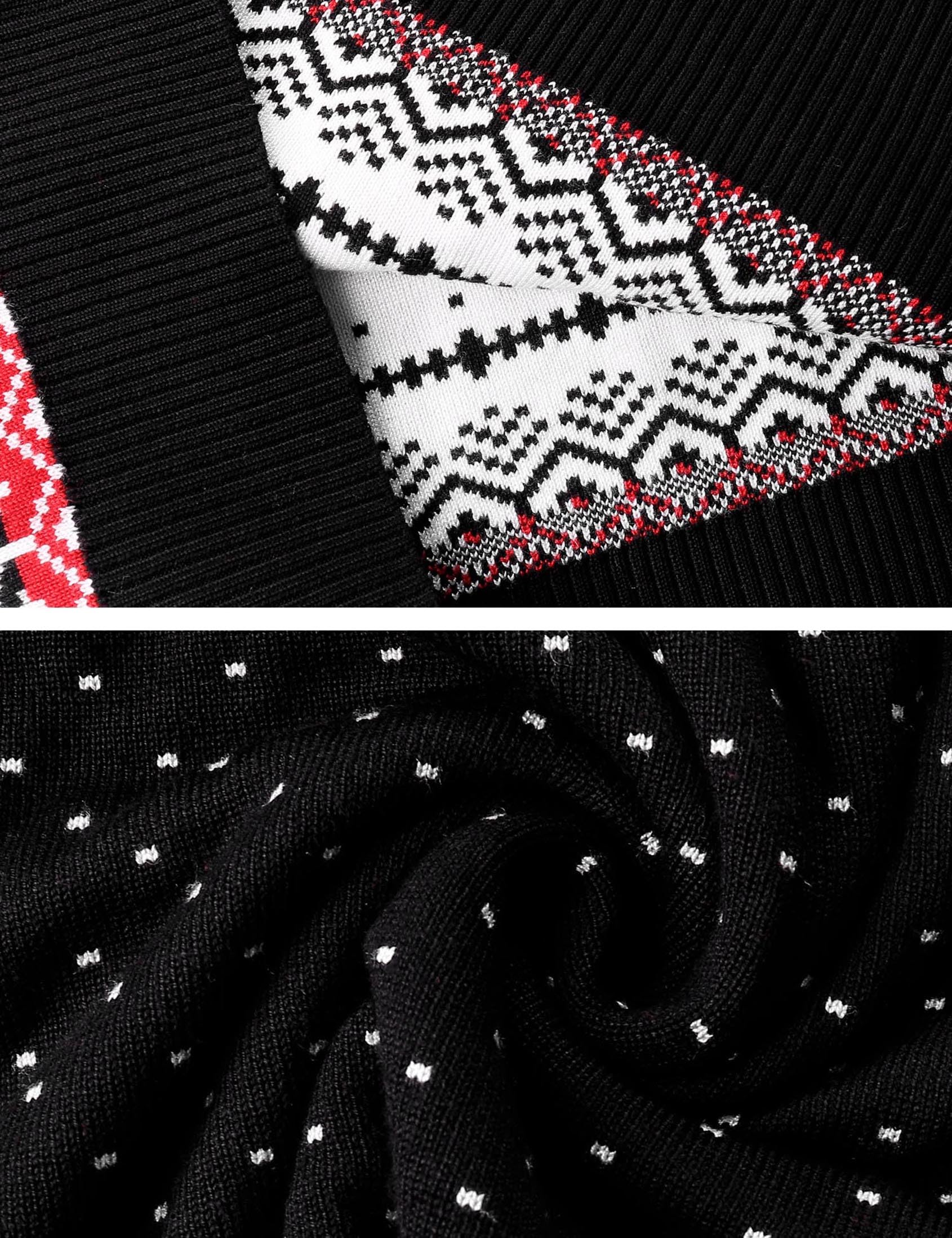 Aottori Familien Weihnachtspullover Damen für Weihnachtsfeiern Schwarz L | Weihnachtspulli Damen Langarm, Langarm im Weihnachtsstil, Warm Und Gemütlich im Winter, Als Partnerlook für Festtage